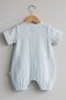 Baby Boy Barbatöz Muslin Fabric Palm Pattern Jumpsuit - 3