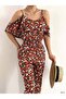 Desen4 Stylish Ruffled Jumpsuit with Straps 582123 - 2