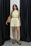 Yellow Halter Neck Bustier Shorts Set - 2Y30361 - 2