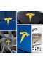 Set of 8 Custom Cut Logo Stickers for Tesla Model Y Steering Wheel Front Rear Rims and Sensors - 2