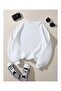 Unisex Winter Oversize 0-Collar Sweatshirt - 2