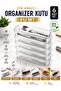 Multi-Purpose Organizer Box |   Fork Spoon Knife Storage Box |   Travel and Picnic Carrying Box |   Toothbrush Box |   Bpa Free Transparent Storage Container |   6 Pieces - 4