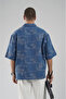 Trend Biz Men's Oversize Floral Patterned Short Sleeve Shirt - 6