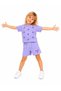 Girls' Summer Shorts Set Shiny Heart Detail T-Shirt Shorts Casual Comfortable Two-Piece Set - 3