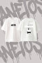 Eminem_4 Design Printed Oversize Crew Neck T-Shirt White