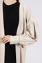 Knitted Fabric Pocketed Long Women's Cardigan - 3