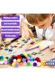 Arts and Crafts fluffy pompom balls Assorted Sizes mix color pack of 70pcs Pack set of 3 Pack - 2