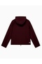 Men's Bird and Goose down Filled Regular Cut Hooded Long Sleeve Burgundy Jacket - 3