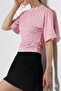 Women's Micro Digital Polka Dot Blouse - 6