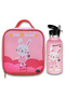 Cute Rabbit Themed Bento Lunch Bag , Toddler-Friendly, 3 Years+, Easy to clean -with 500ml Stainless Steel Water bottle