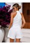 Women's Co-Ord Front Knotted Halter Neck Hidden Zipper Blouse and Shorts Two Piece Set 26108 - 6