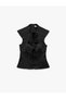 Slim Fit Sleeveless Window Detail Sweetheart Neck Lace-Up Satin Corset Bustier