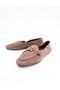 Women's Genuine Leather Ballerinas Brown Suede - 4