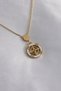 316L Steel Gold Color Flower Figure Women Necklace