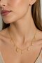 Brass Gold Color Minimal Sea Concept Women's Necklace - 2