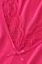 Bamboo Viscose Fabric V Lace Collar Detailed Flared Dress - 4