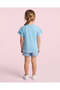Girls Blue 3D Car Print T-Shirt - 6