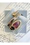 Vintage Snake Model Silver Gold Inside Claret Red Women's Wristwatch