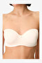 Women Lotus Essentials Cream/Pink Strapless Wired Bra - 3