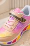 Girls' Glittery Velcro Sports Shoes Colorful Casual Sneaker I Non-Slip Sole Casual Sneaker I Thick Sole Sports Shoes - 2