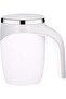 Self Stirring Mug With Lid Automatic Magnetic Stirring Coffee Cup White