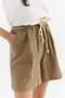 Women's Straw Belt Detailed Shorts - 6