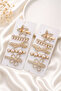 Women's Gold 5-Piece Latch Buckle Set with Pearl and Stone Details - 3