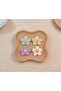 4-Piece Pastel Flower Figured Hair Clips for Babies with Little Hair