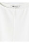 Vizyon New Season White Crew Neck Peplum Blouse - 6