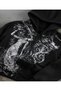 Black Vintage Angel Affliction Cyber Grunge Y2K Hooded Unisex Cardigan Sweatshirt - 2
