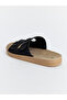 Vizyon New Season Black Adjustable Buckle Double Strap Men's Slippers - 2