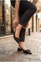 35150 Satin Bow Buckle Detailed 4 cm Heel Height Women's Shoes - 5