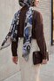 Oversize Linen Shirt with Pockets on the Back - Brown - 5