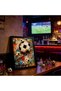 20x30 cm Black Floating Frame Wall Art | Graffiti Soccer Ball Art | Colorful Abstract Football Poster | Sports Wall Decor | Ready to Hang - 3
