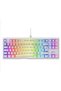 Rampage CLAW White RED SWITCH لوحة مفاتيح الألعاب الميكانيكية Rainbow TKL - 2