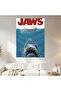 Jaws Wall Covering Wall Tapestry First Quality Satin Fabric Poster - 2