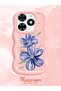 Tecno Spark Go 2024 Compatible Case Camera Protector Pink Silicone Couple Phone Case Floral Pattern - 2
