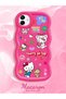 Samsung Galaxy A04 Compatible Case Camera Protector Red Silicone Couple Phone Case Kitty Pattern - 2