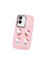 Vivo Y28 Compatible Case Camera Protector Pink Silicone Couple Phone Case with Kitty Pattern - 3
