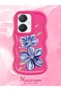 Vivo Y27 Compatible Case Camera Protector Red Silicone Couple Phone Case Flower Pattern - 2