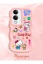 Vivo Y19 Compatible Case Camera Protector Pink Silicone Couple Phone Case Kitty Pattern - 2