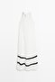 Brand Msm - Black Striped Dress with Back Detail - 3