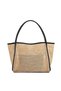 Rose Imported Wicker Women's Hand, Arm and Shoulder Bag with Puppies - 5