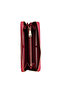 Pink Leather Crocodile Print Women's Wallet - 4