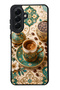Samsung A56 Turquoise Ottoman Coffee Design Glossy Phone Case