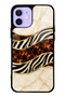 iPhone 12 Ivory Safari Design Glossy Phone Case