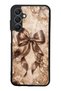 Samsung A25 Glossy Phone Case with Bronze Pearl Design