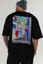 Mykonos Greece Black Oversize Country City Back Printed Unisex T-Shirt 100% Cotton Premium - 6