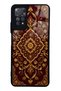 Xiaomi Redmi Note 11 Pro Burgundy Ottoman Gold Design Glossy Phone Case