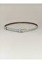 Elegantly Designed Thin 1 cm Women's Belt with Minimal Buckle, Compatible with Trousers, Jackets, Dresses, and Shirts - 5
